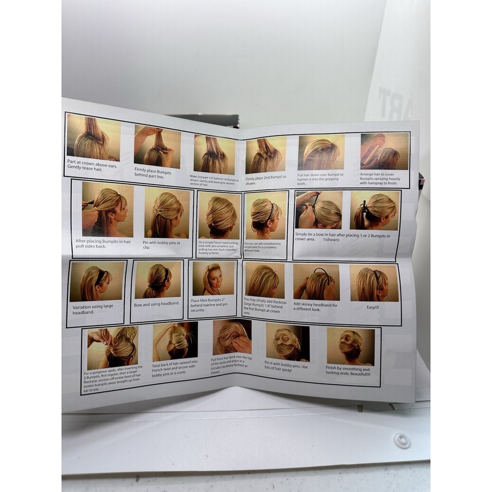 New Bumpits Hair Volumizing Leave-In Inserts 5 Piece Light Blonde New - Picture 3 of 3